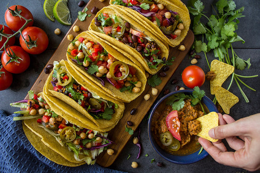 Black Bean and Chickpea Tacos