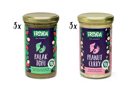 Bio Kombibox Eintöpfe: Peanut, Palak Tofu