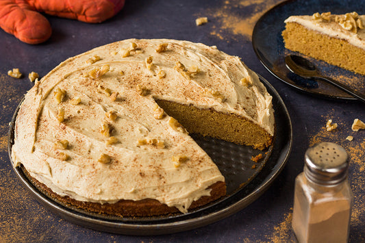 Kürbiskuchen mit Buttercreme