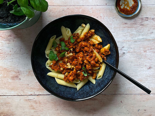 Tempeh Bolognese Pasta with Froyda Magical Marinara