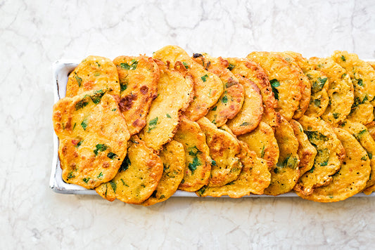 Herzhafte indische Buchweizen-Pfannkuchen