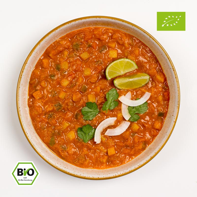 Organic Madras Curry – vegan ready meal by Froyda